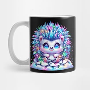 Hedgehog Porcupine Christmas Winter Cute Kawaii Chibi Mug